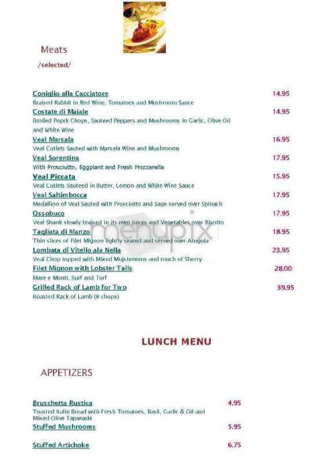 Lunella Ristorante - New York, NY menu_pic