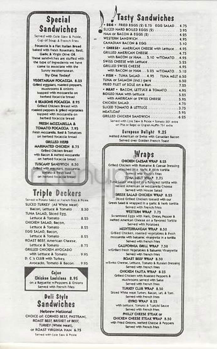 Lyric Diner - New York, NY menu_pic