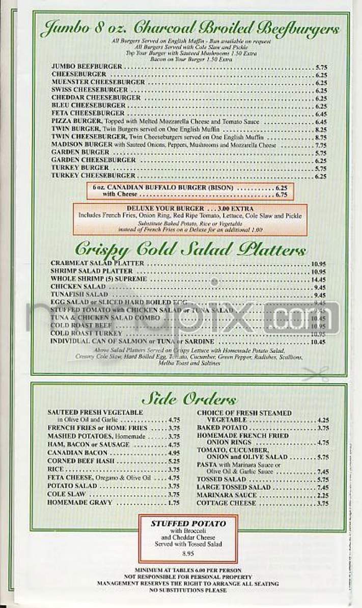Madison - New York, NY menu_pic