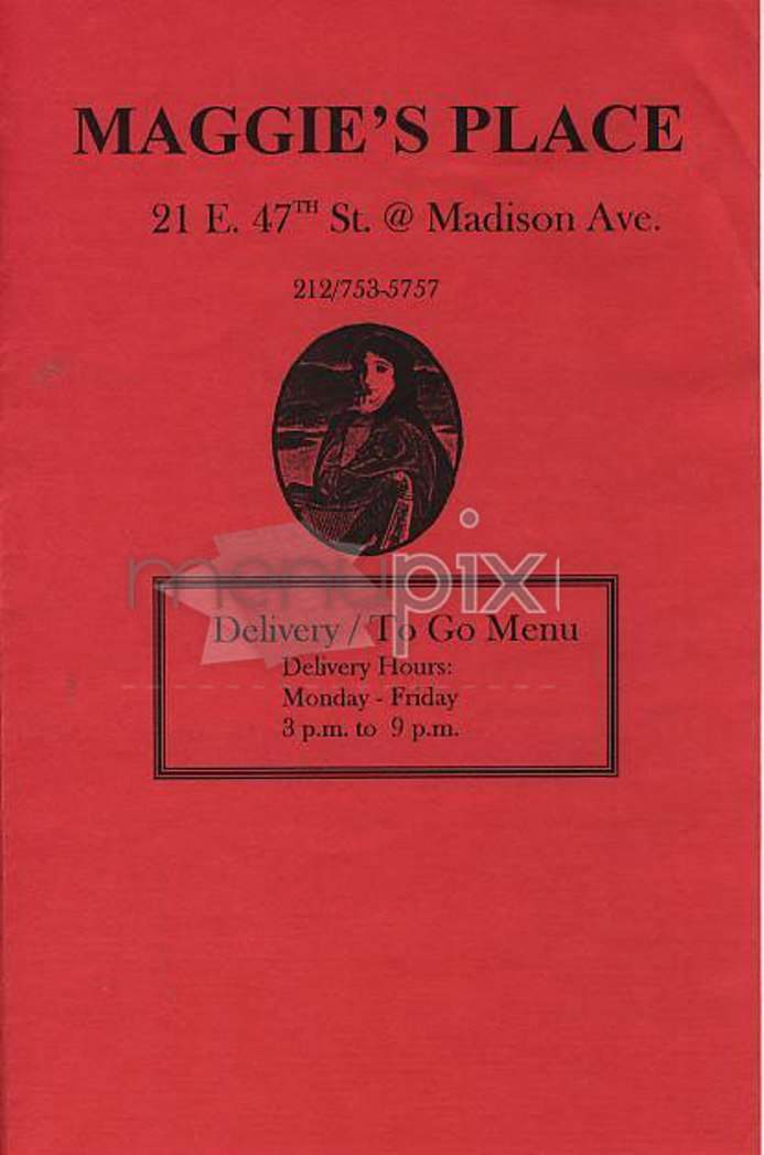 Maggie's Place - New York, NY menu_pic