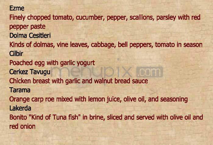 Maia - New York, NY menu_pic