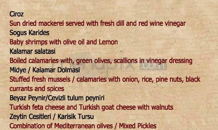 Maia - New York, NY menu_pic