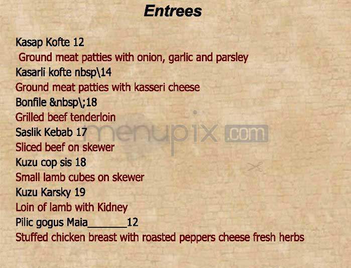 Maia - New York, NY menu_pic
