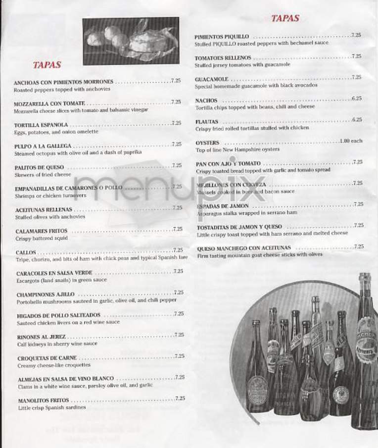Malaga - New York, NY menu_pic