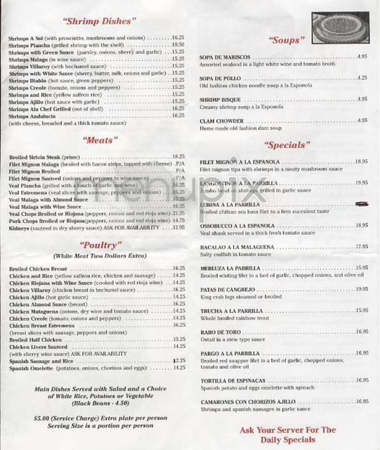 Malaga - New York, NY menu_pic