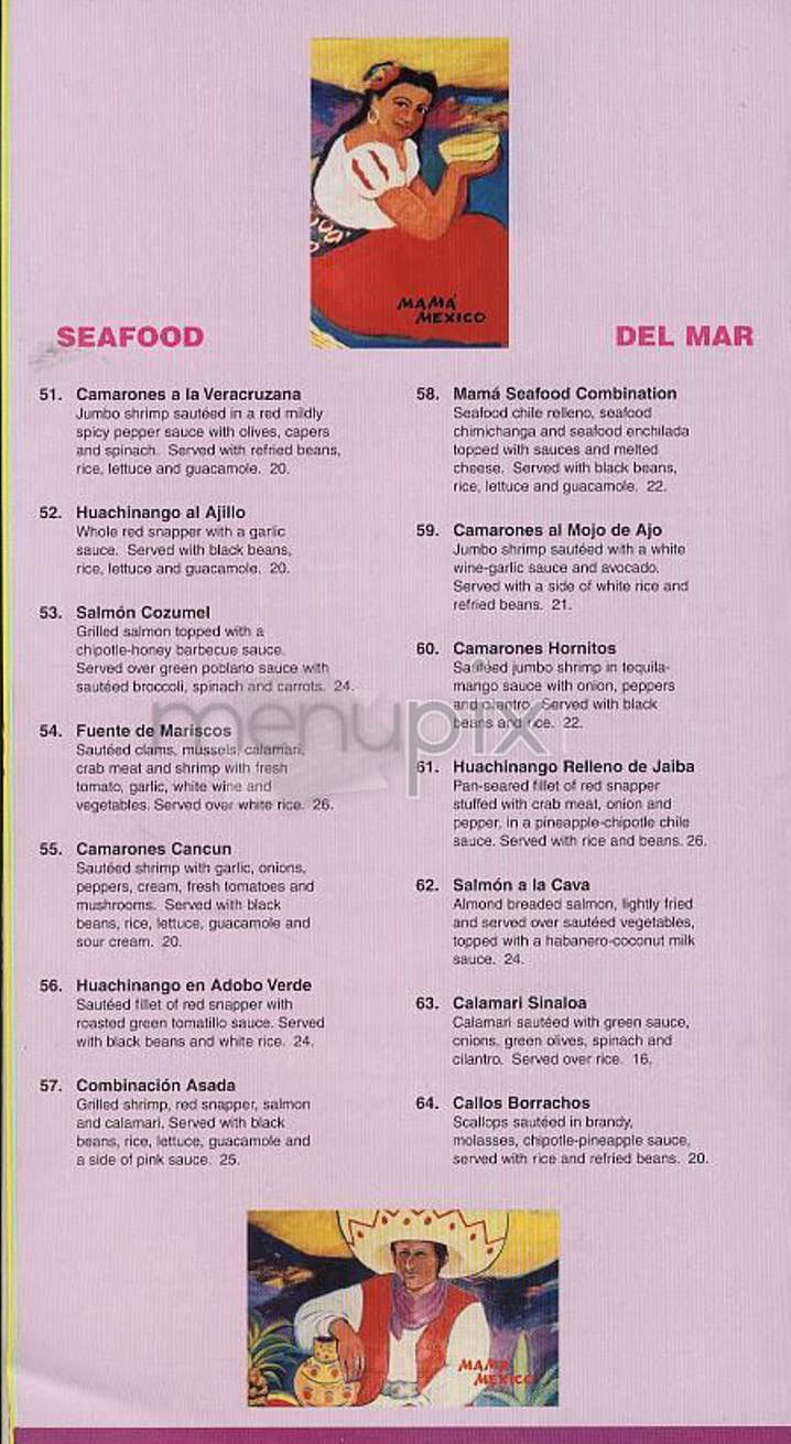 Mama Mexico - New York, NY menu_pic