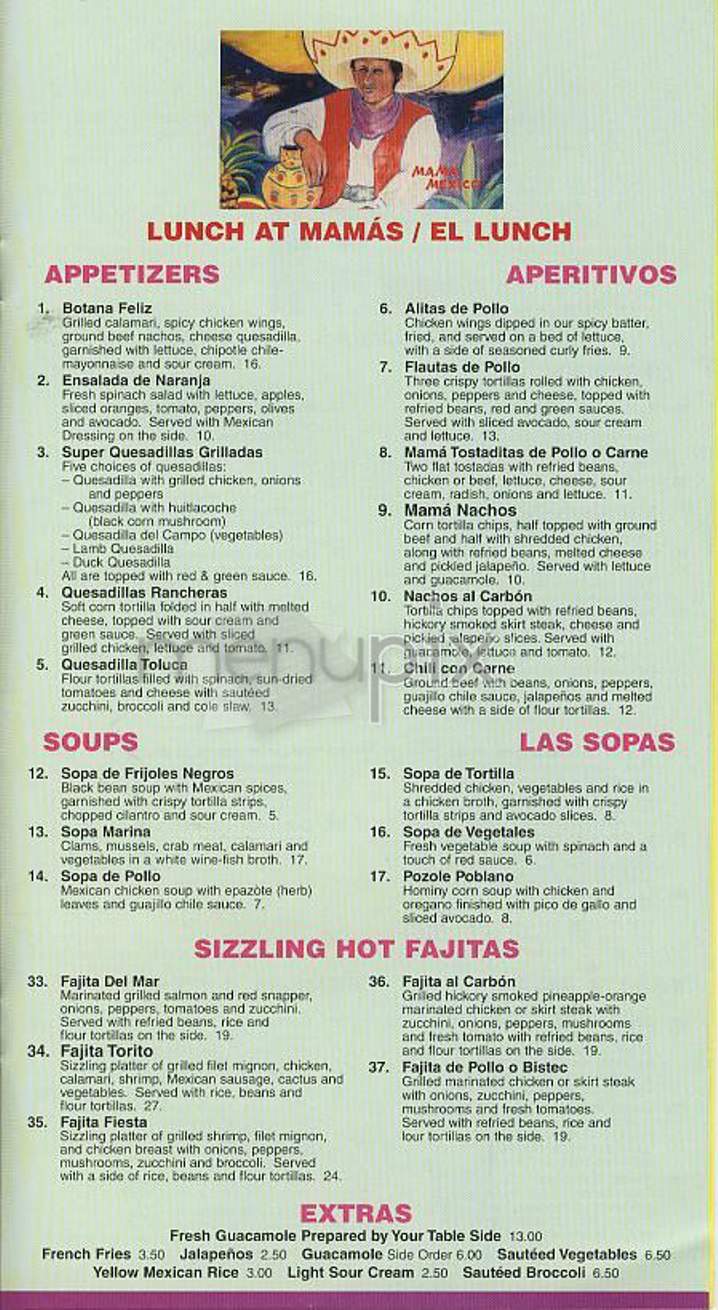 Mama Mexico - New York, NY menu_pic