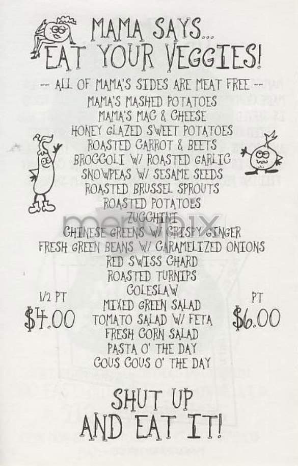Mama's Food Shop - New York, NY menu_pic