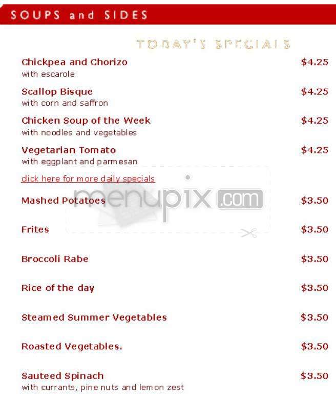 Mangia - New York, NY menu_pic