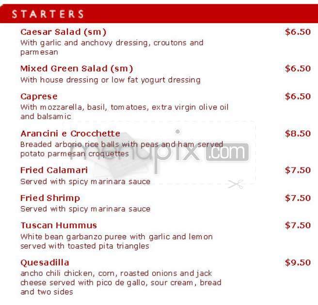 Mangia - New York, NY menu_pic