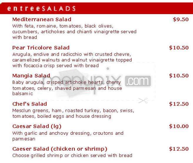 Mangia - New York, NY menu_pic