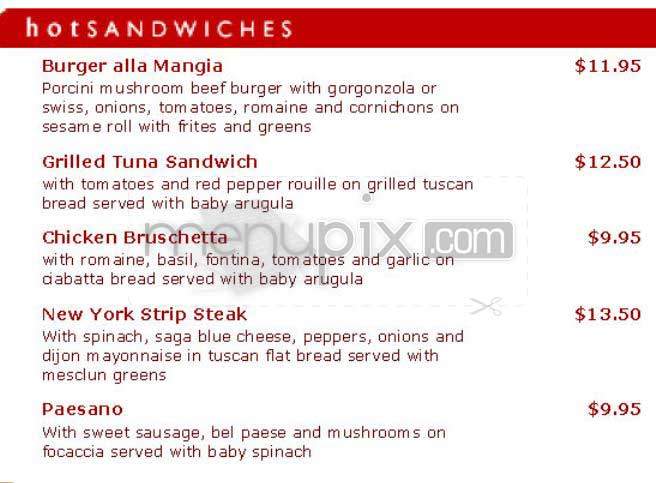 Mangia - New York, NY menu_pic