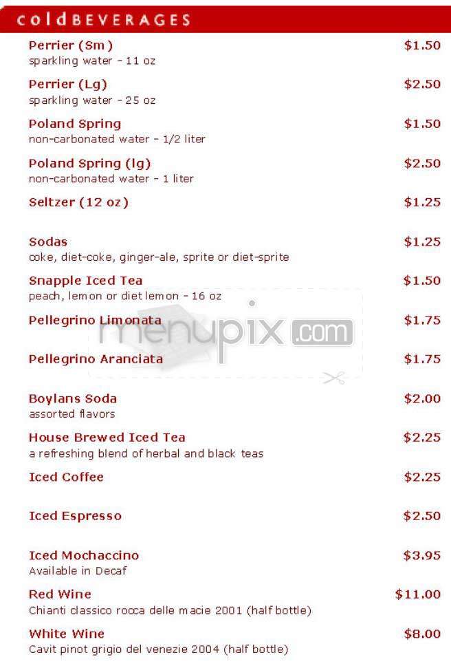 Mangia - New York, NY menu_pic
