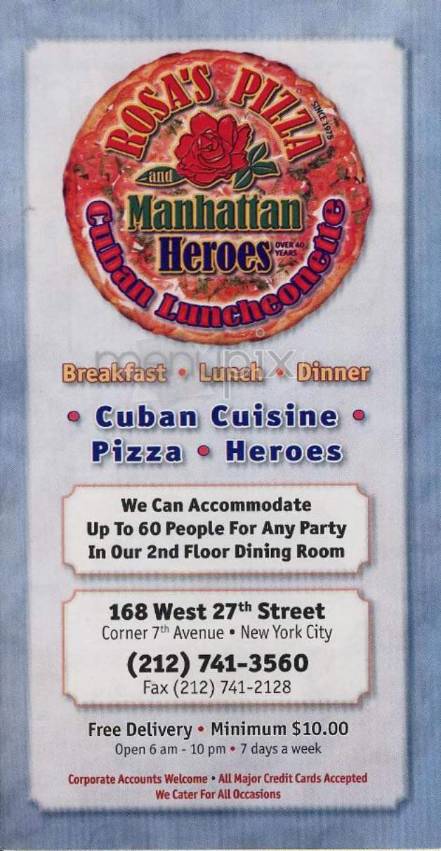 Manhattan Heroes - New York, NY menu_pic