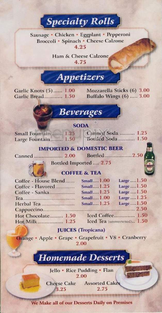 Manhattan Heroes - New York, NY menu_pic
