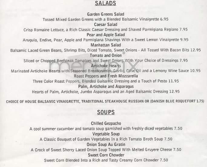 Manhattan Grille - New York, NY menu_pic