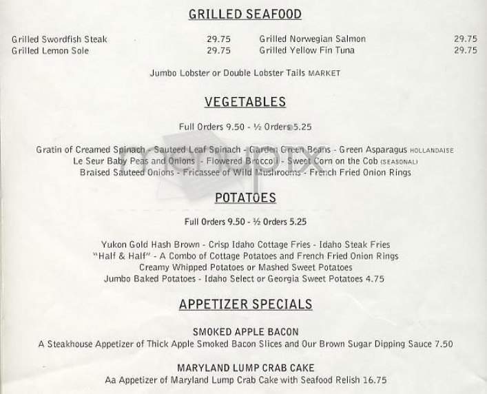 Manhattan Grille - New York, NY menu_pic