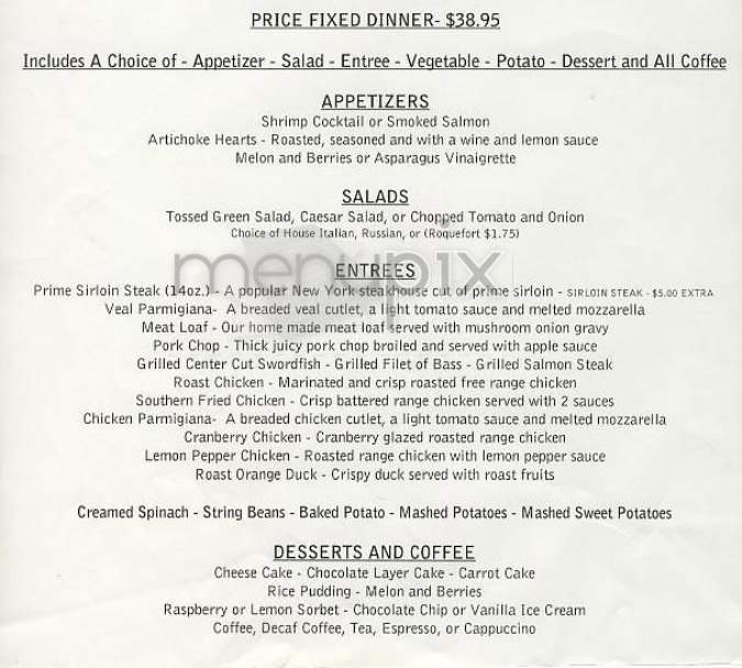 Manhattan Grille - New York, NY menu_pic