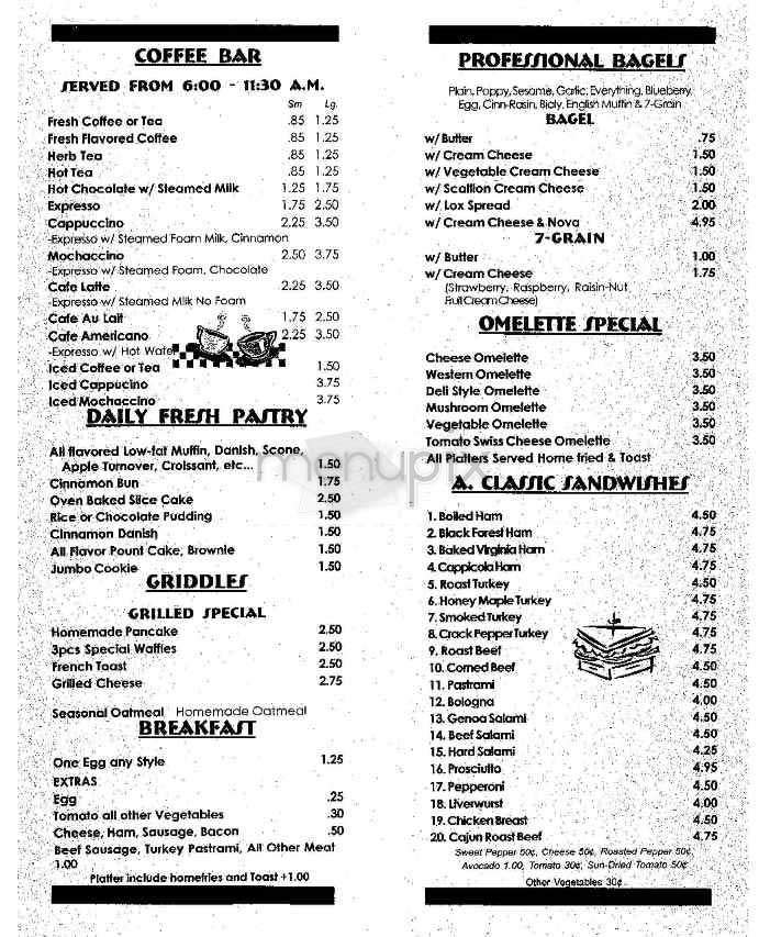 Manu Deli - New York, NY menu_pic