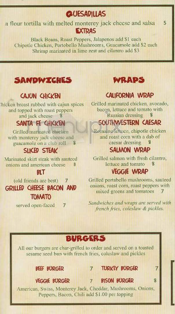 Margarita Murphy's - New York, NY menu_pic