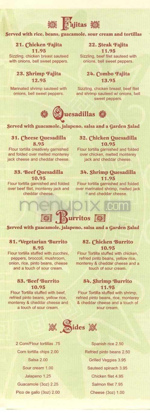 Mariachi - New York, NY menu_pic