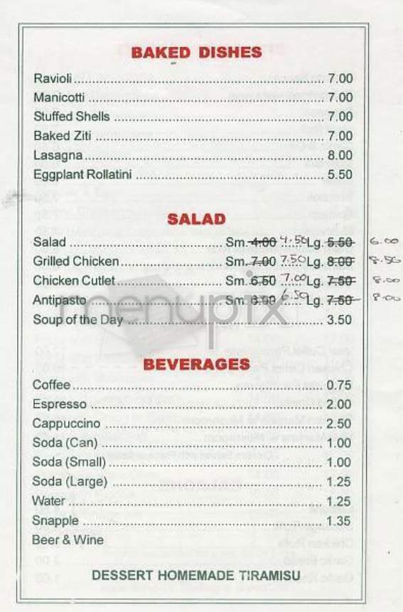 Mariella Pizza - New York, NY menu_pic