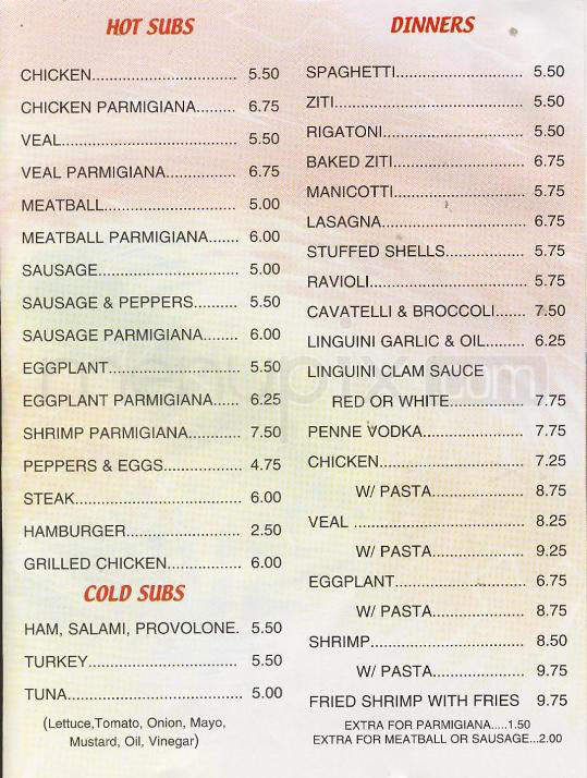 Mario's Classic Pizza - Hoboken, NJ menu_pic