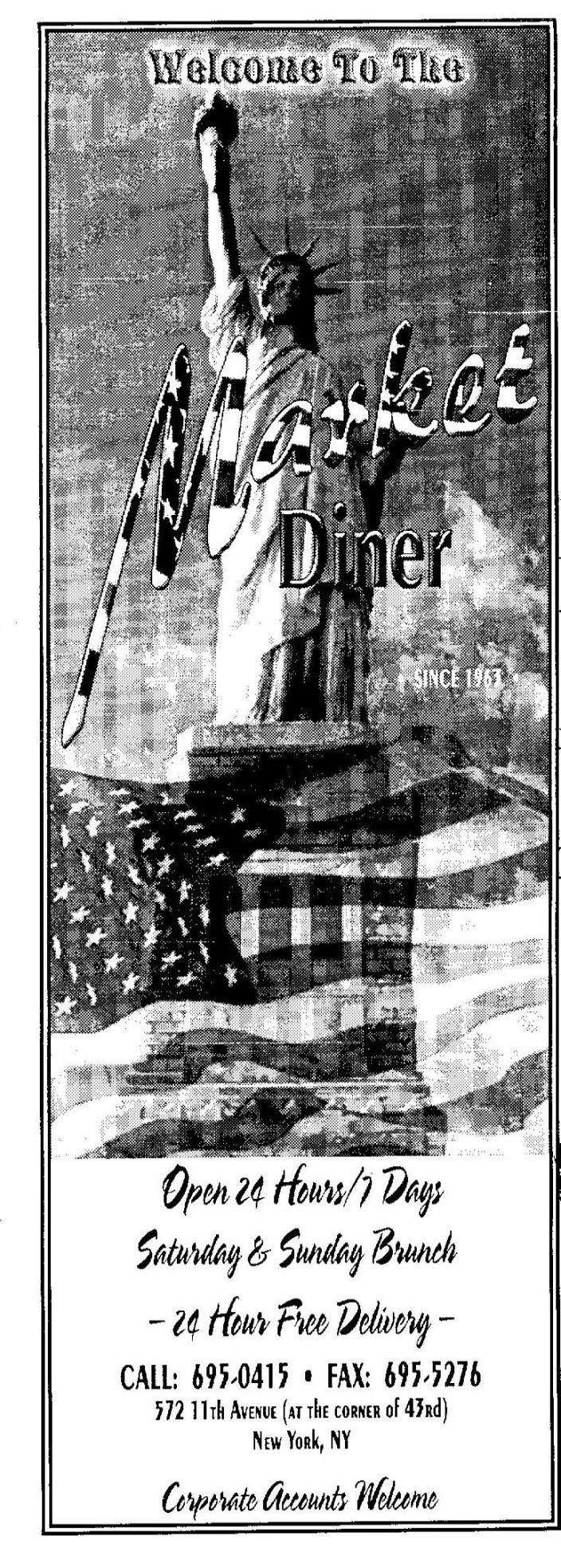 Market Diner - New York, NY menu_pic