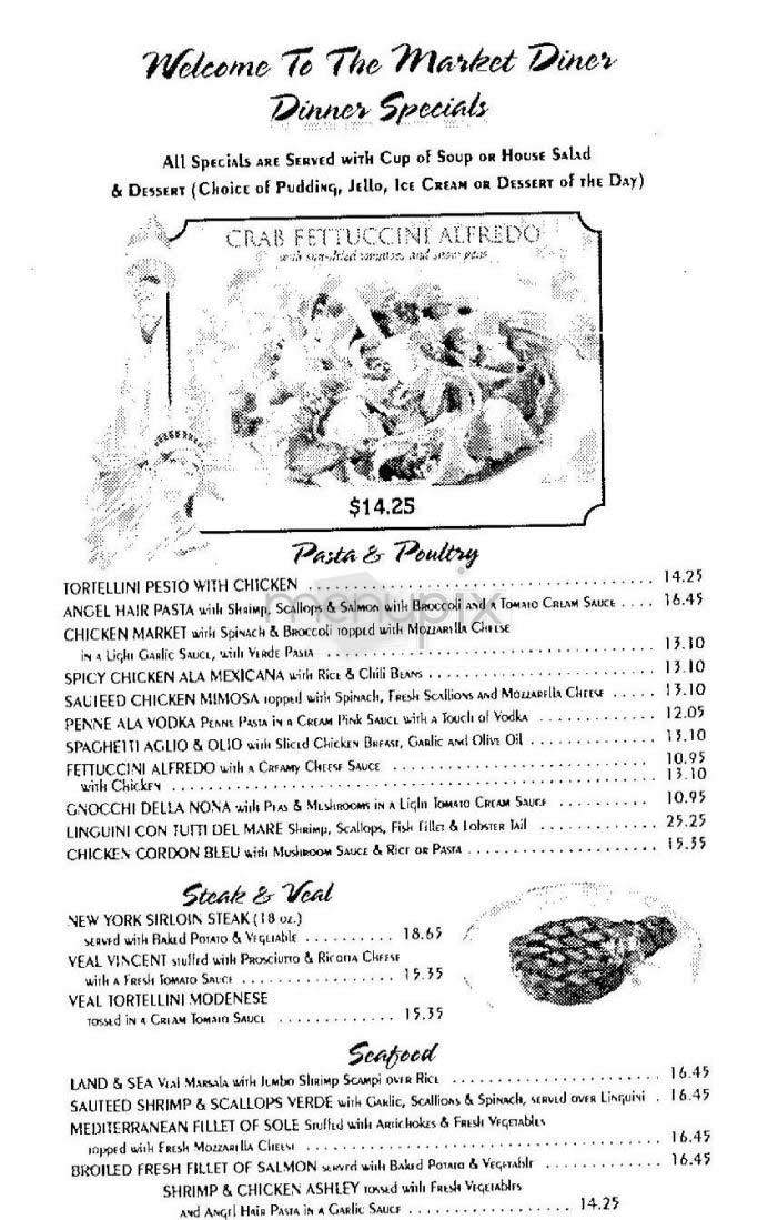 Market Diner - New York, NY menu_pic