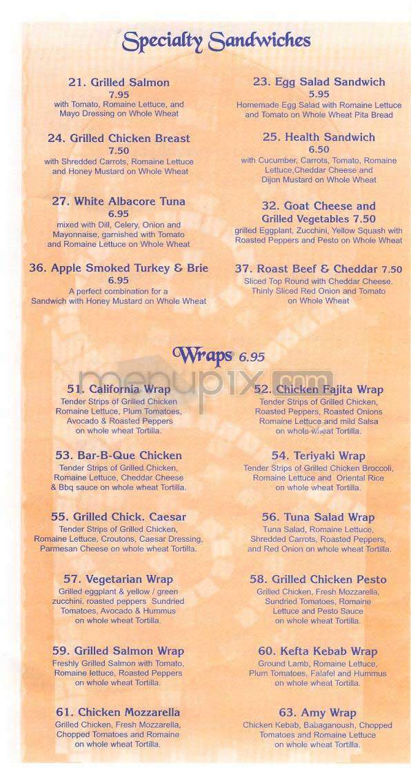Marrakesh - New York, NY menu_pic