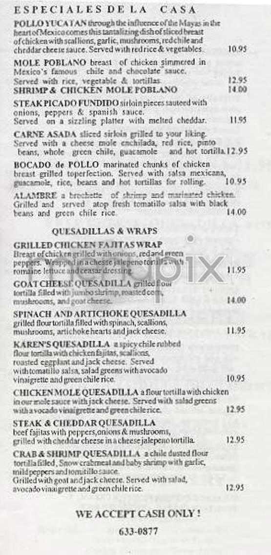 Mary Ann's - New York, NY menu_pic