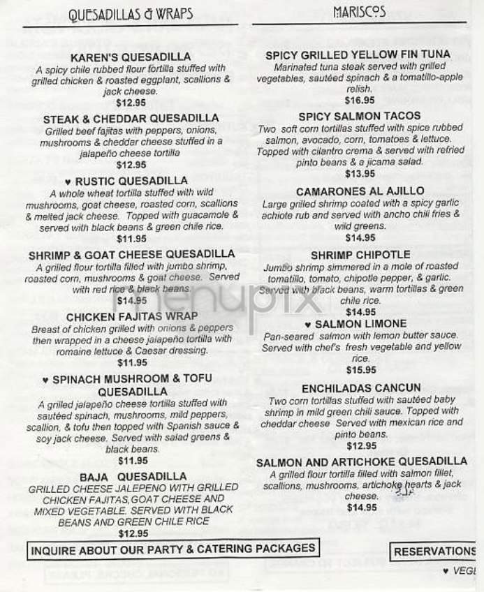 Mary Ann's - New York, NY menu_pic