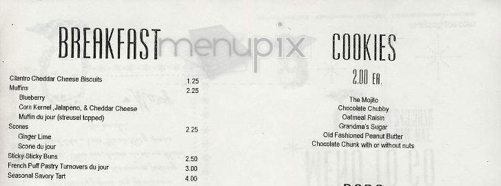 Mary's off Jane Bakery - New York, NY menu_pic