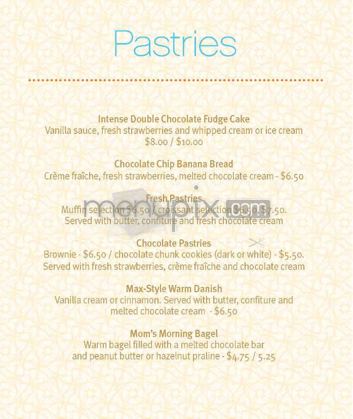 Max Brenner - New York, NY menu_pic