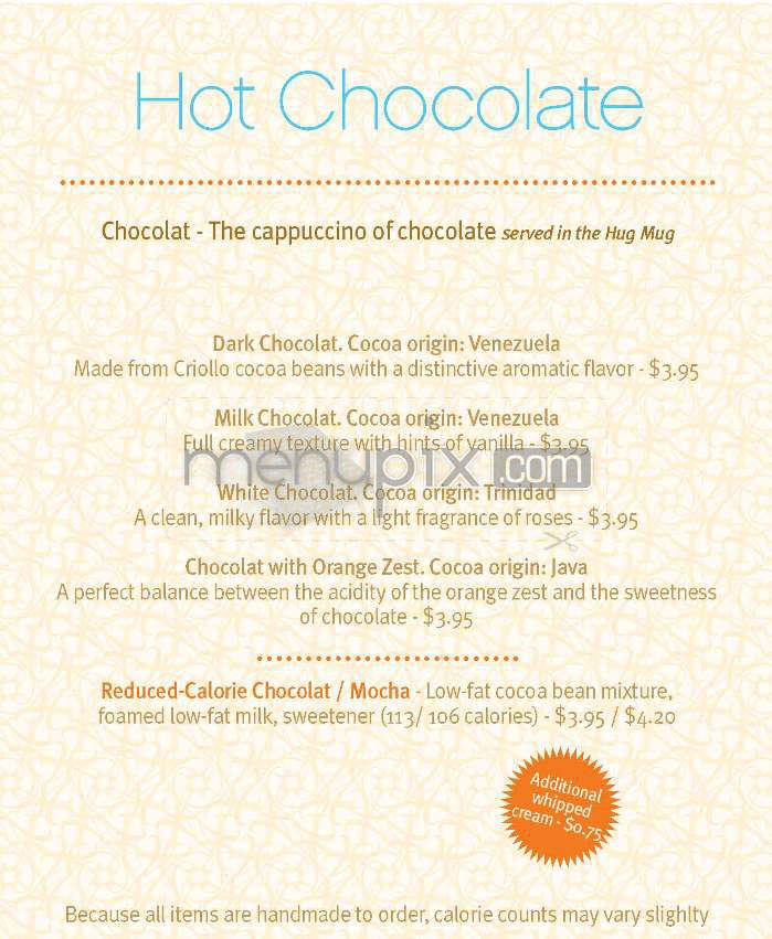 Max Brenner - New York, NY menu_pic