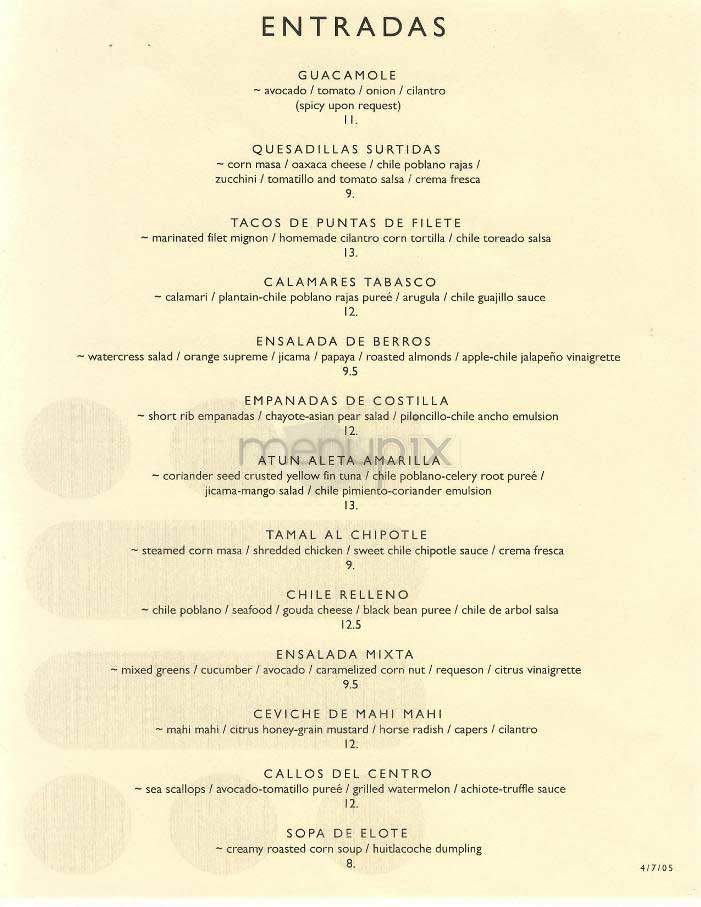 Maya - New York, NY menu_pic