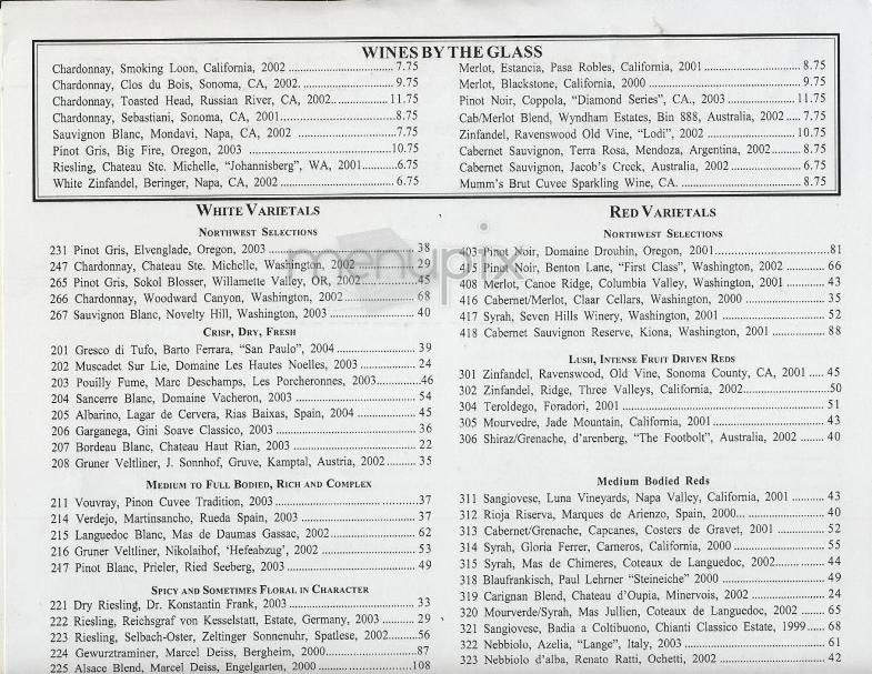 McCormick & Schmick's - New York, NY menu_pic