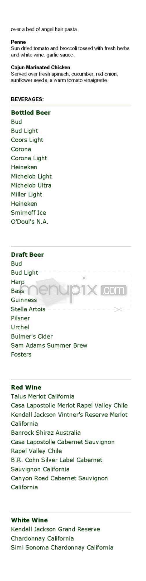 McFadden's - New York, NY menu_pic