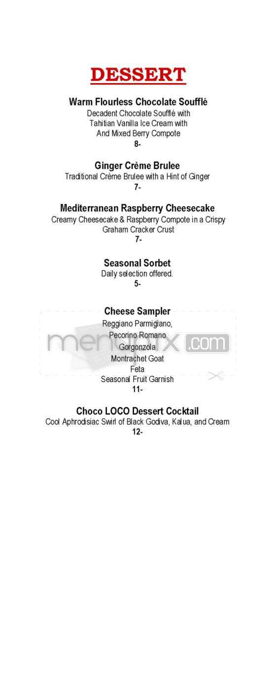 Med Cafe - New York, NY menu_pic