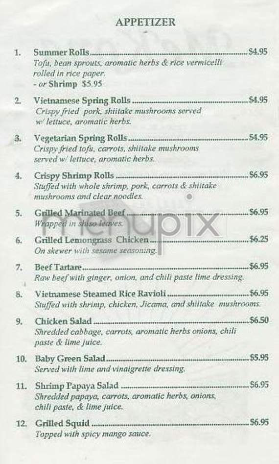 Mekong - New York, NY menu_pic