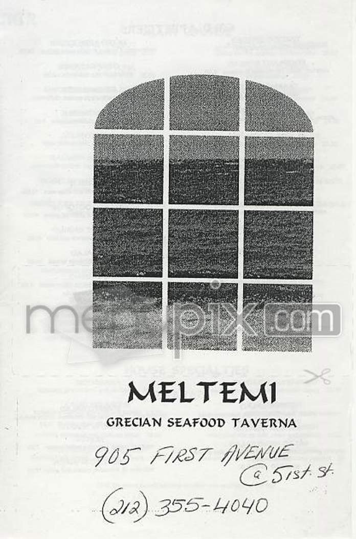 Meltemi - New York, NY menu_pic