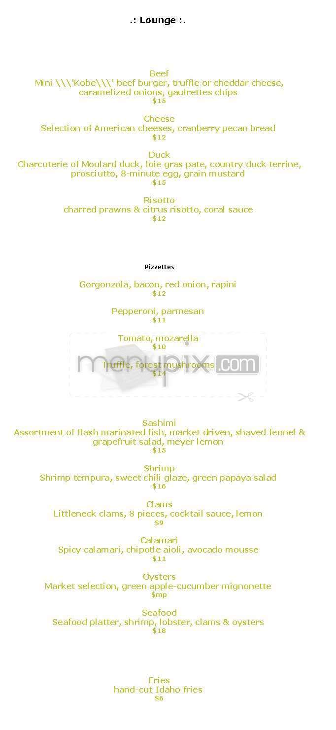 Metrazur - New York, NY menu_pic