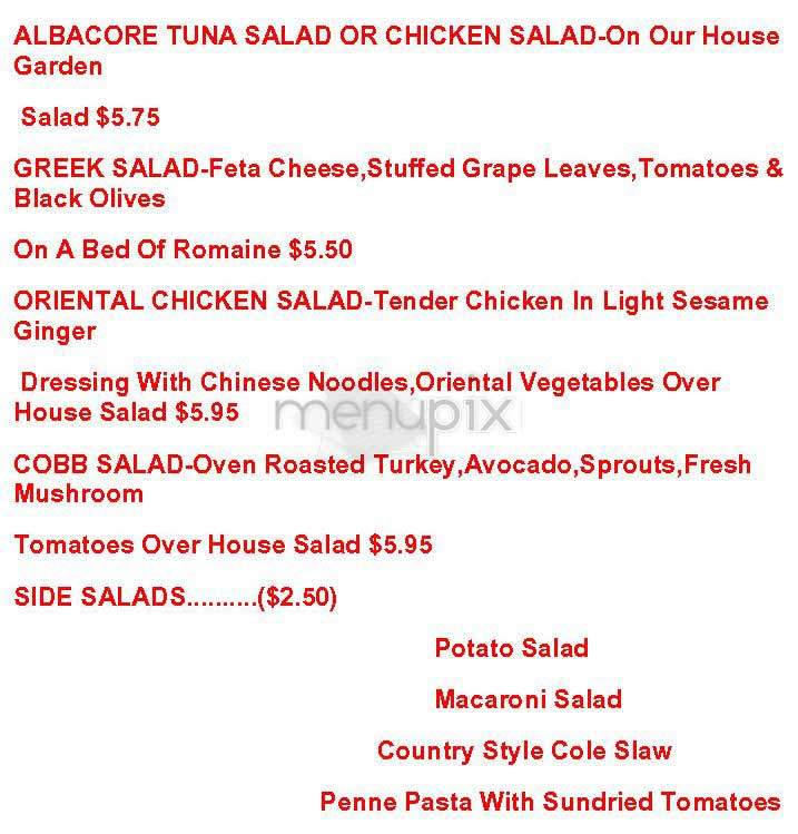 19 Metro - New York, NY menu_pic