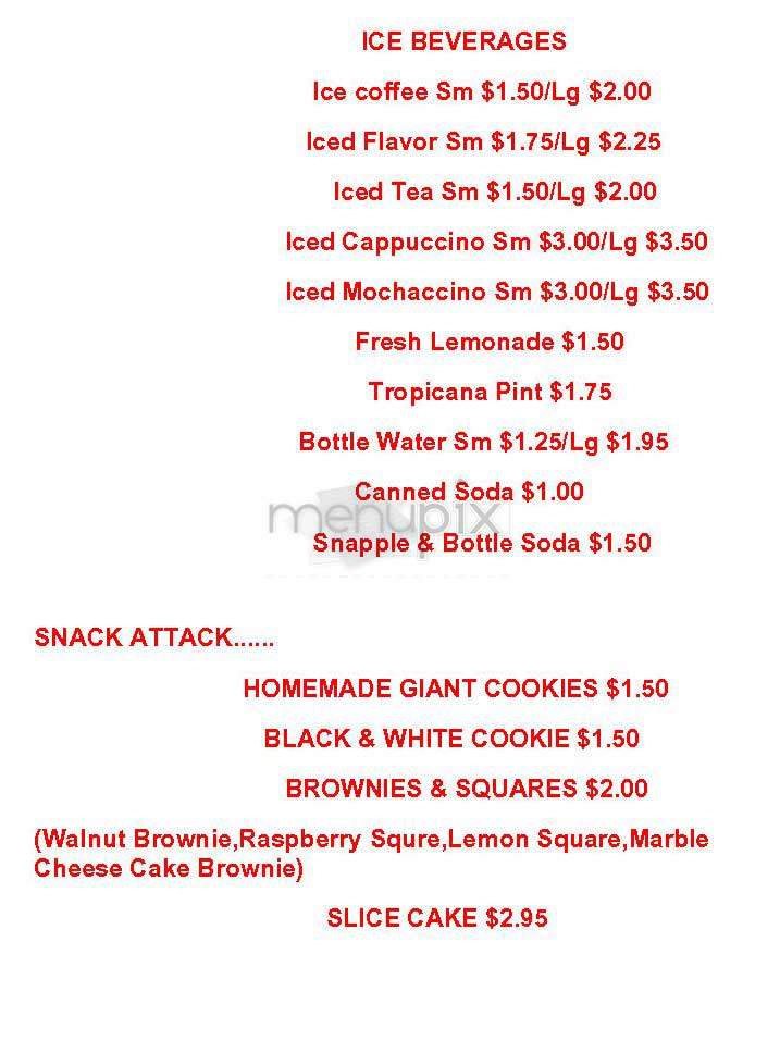 19 Metro - New York, NY menu_pic
