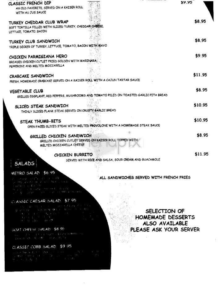 Metro 53 - New York, NY menu_pic