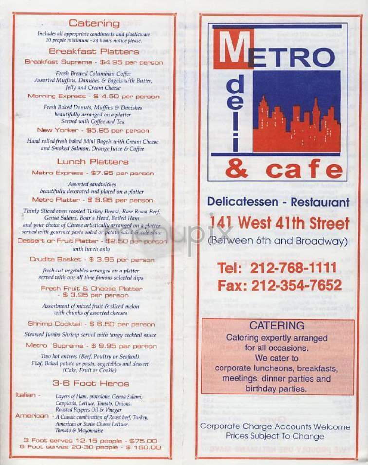 /302055/Metro-Deli-and-Cafe-New-York-NY - New York, NY