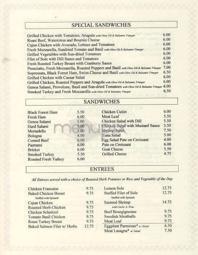 Michelle's Kitchen - New York, NY menu_pic