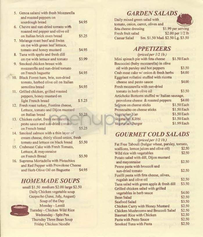 Milant - New York, NY menu_pic