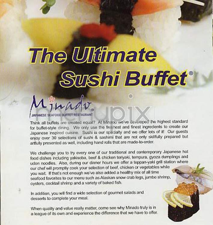 Minado - New York, NY menu_pic