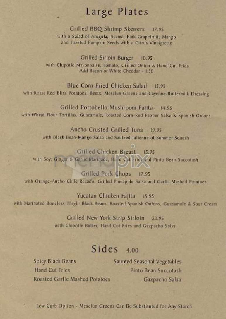 Miracle Grill - New York, NY menu_pic